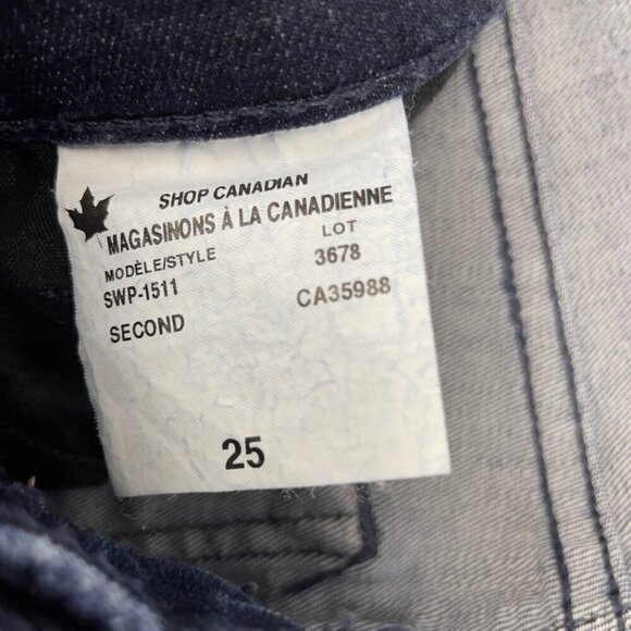 YOGA JEANS Chloe Classicβ Straight Jeans / Victoria Dark Wash Stretch Frayed 25 - Picture 9 of 12